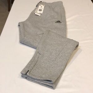 New! Adidas Sweatpants Grey Heather Size Medium Men’s